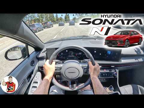 Sport(y) Sedan Value // 2024 Hyundai Sonata N Line Drive Review (POV)