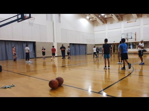 Basketball practice boys and girls working hard together for there teams #basketball #teams #ball