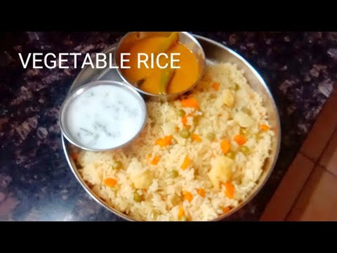 Vegetable Rice Tasty #vegetablericerecipe#viralfood#trending