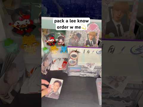 pack a lee know order with me 💫 #pwm #packingorders #packwithme #ateezseonghwa #leeknow #straykids