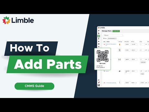 How To Add Parts | CMMS Tutorial