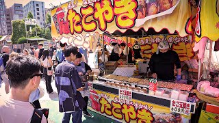 屋台 Amazing funny food stall at "sanjya" festival in Tokyo Japan. (2nd. part)