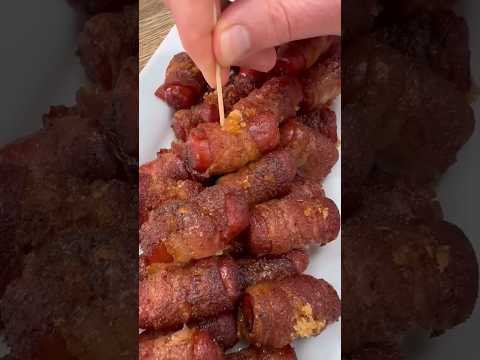 Bacon Wrapped Little Smokies by @cookinginthemidwest Recipe in comments ⬇️⬇️⬇️