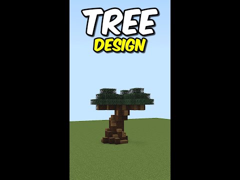 Tree Design In Minecraft#Shorts