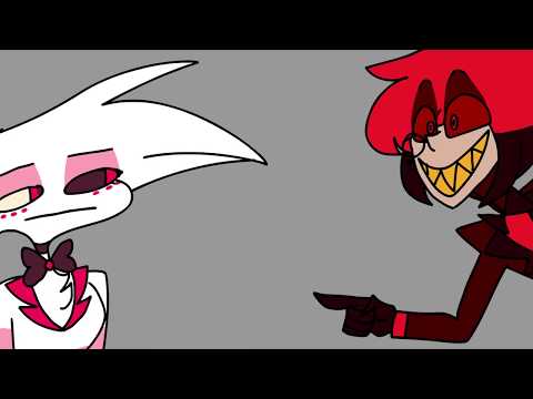 Angel Flirts With Alastor // Hazbin Hotel Animation (LANGUAGE WARNING!)