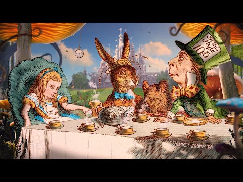 You're at the Mad Hatter's Tea Party (oldies music dreamscape, Alice in Wonderland ambience) ASMR