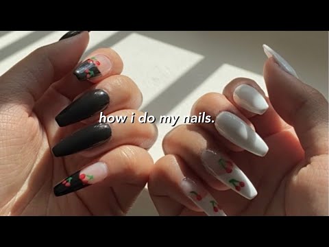 how i do my nails at home (no acrylic)