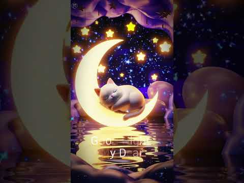 月光河上的小貓晚安曲 #relaxingmusic #sleepmusic