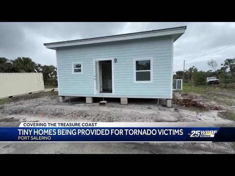 Tiny homes go up for Hurricane Milton victims in Martin County