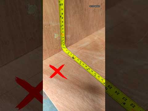 Accurate Measuring Tips #woodworking #shorts