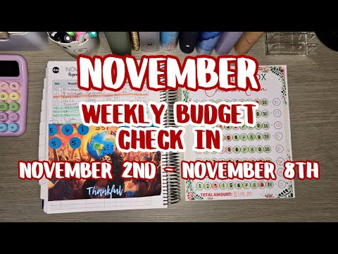 Budget Check In | November Group Collab 💜 | November Week 2 | #savings #budgeting #trending