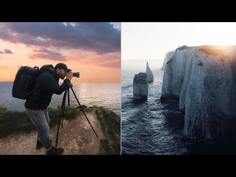 10 HOURS of Landscape Photography on a CLIFFTOP!! (Sunrise & Sunset)