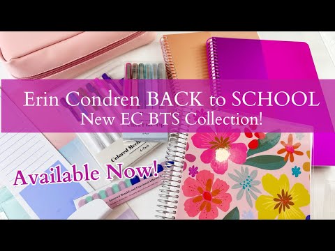 NEW Erin Condren BACK TO SCHOOL Collection | Sneak Peak at the new line! Available NOW