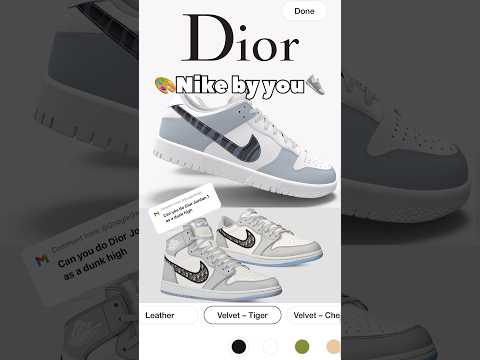 🔥👀“DIOR” nike by you💍COP⁉️💬 #nike #sneakers #shoes #dior #shorts #jordan