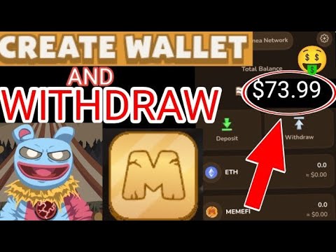 Memefi coin withdrawal and Memefi wallet connect || How To Create Wallet And Withdraw Memefi coins 🤑