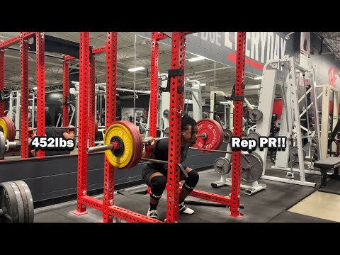 Hitting An Intense 452lbs Rep PR