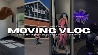 MOVING VLOG | *hairstylist suite edition* | getting the keys, decorating, painting + more !