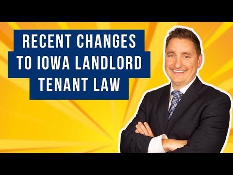 Iowa Landlord Tenant Law Changes