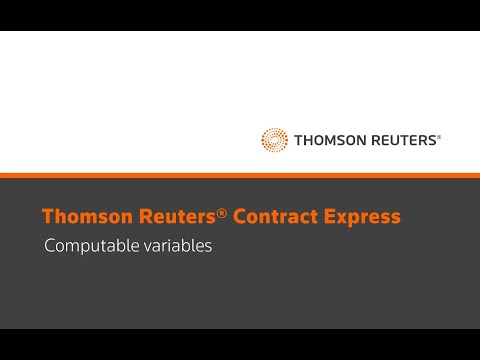 Contract Express - Computable variables