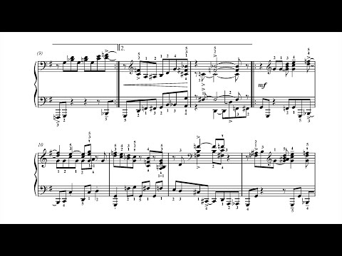 Nikolai Kapustin - Motive Force, Op. 45 (1985) [Score-Video]