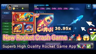 New Rocket Crash Game App | New Rocket crash app | new crash game app |#rocketgame #viralvideo