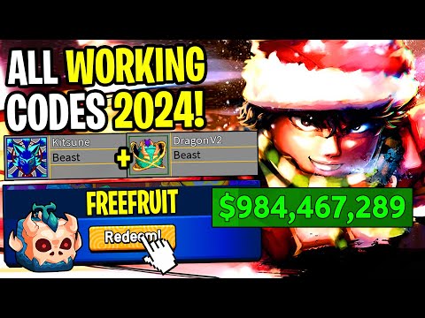 *NEW CODES* ALL NEW WORKING CODES IN BLOX FRUITS 2024! ROBLOX BLOX FRUITS CODES