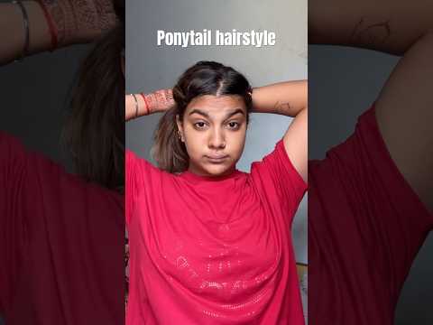 5 min ponytail hairstyle for school #music #hack #hairstyle