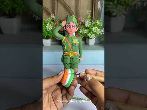 DIY clay Netaji Subhash Chandra Bose idol #shorts