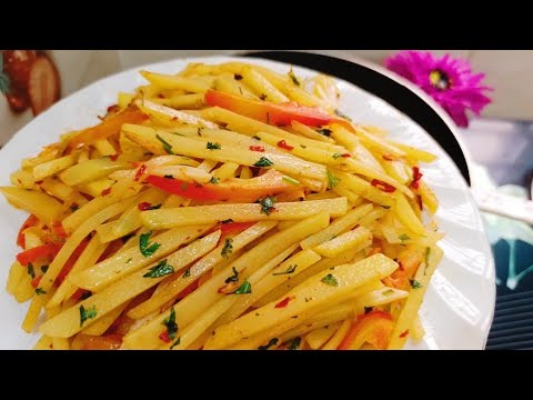 New Style Butter Garlic Potato Snacks Recipe! Its So Delicious! Potato French Fry! Potato Recipes