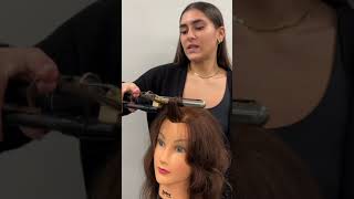 Figure 8 marcel curl #hair #beautyschool #cosmetology #thermalcurl #howto #hairstyle