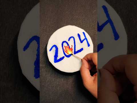 Happy New year card 2025 / New year greeting card handmade #newyearcard2025 #shorts #youtubeshorts