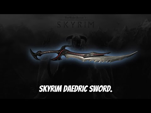 New Skyrim Daedric Sword Game Crafts Unboxing