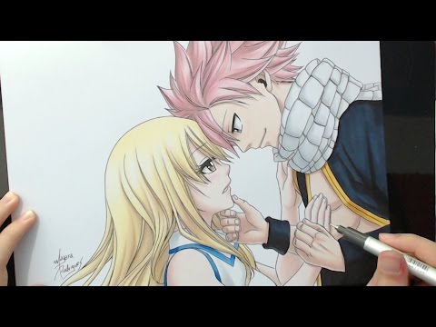 Speed Drawing - Lucy and Natsu (Fairy Tail)