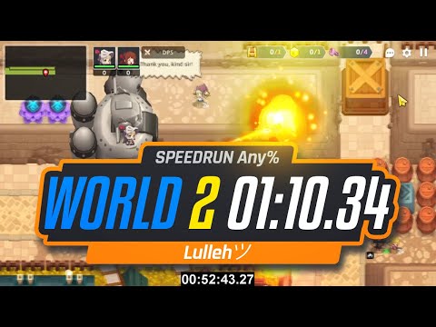 [GT] Lullehツ - SPEEDRUN: World 2 Any% in 1:10.34 (RTA Timer)