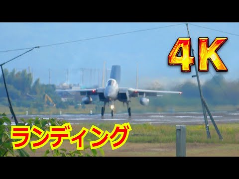 【4K】ハイスピードパスからのアプローチ！！F-15J/942号機が訓練を終えて帰投【岐阜基地】