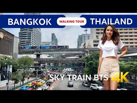 Sky train BTS Bangkok 🇹🇭 Public transport in Bangkok 2023