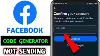 how to fix Facebook code generator not sending sms code | we can't send a code right now Facebook