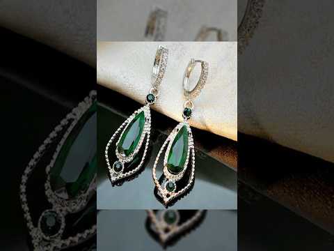 beautiful earrings design#green #earrings #explore #shorts #viralvideo #trending #jewellery #fashion