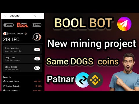 Bool Network bot Mining Project | 100% Verified Project | New Telegram Bot Mining Bangla