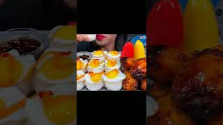 ASMR Sunny Side Up Omlette with Rice #eatingsounds #eggomellete #eggcurryeating #eggrice #eggtoast