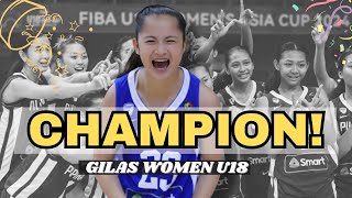 PHILIPPINES VS LEBANON | Gilas Women U18  Champion