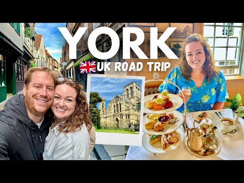 YORK VLOG! ☕️ Betty's Afternoon Tea, The Shambles, York Minster & History ⛪️ UK Road Trip Vlog 2 🇬🇧