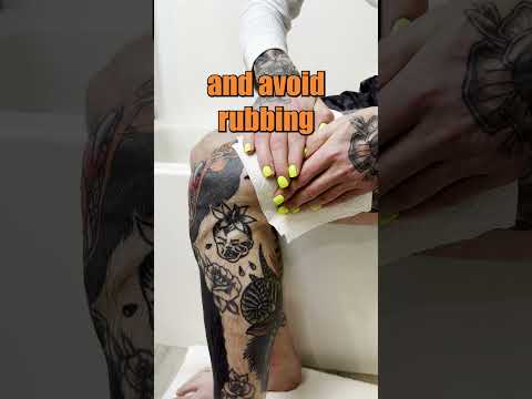 HOW TO CLEAN A BRAND NEW TATTOO