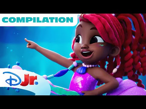 Disney Jr.'s Ariel | Mermaid Songs & Highlights Compilation 🎶 | The Little Mermaid 🧜🏾‍♀️ | @disneyjr