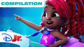 Disney Jr.'s Ariel | Mermaid Songs & Highlights Compilation 🎶 | The Little Mermaid 🧜🏾‍♀️ | @disneyjr