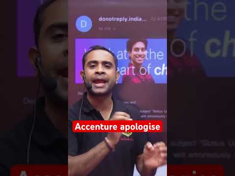 Accenture finally Apologise @OnlineStudy4u