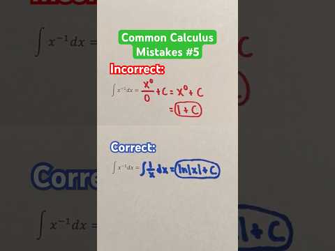 Common Calculus Mistakes #5 #Shorts #calculus #mistakes #math #maths #mathematics