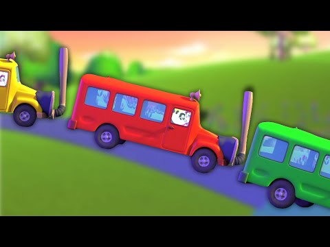 Wheels on the Bus - Finger Family & Nursery Rhymes for Kids