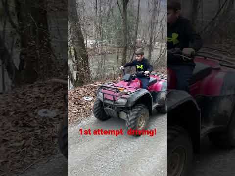 Learning to drive! First attempt on a four-wheeler, enjoying the mountains! #fourwheeling #mountains