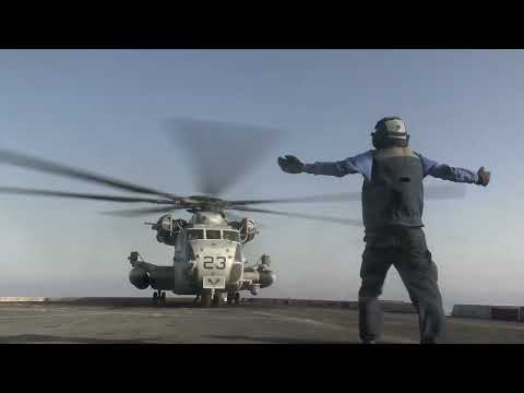 24th MEU Helicopter Operations Aboard USS New York